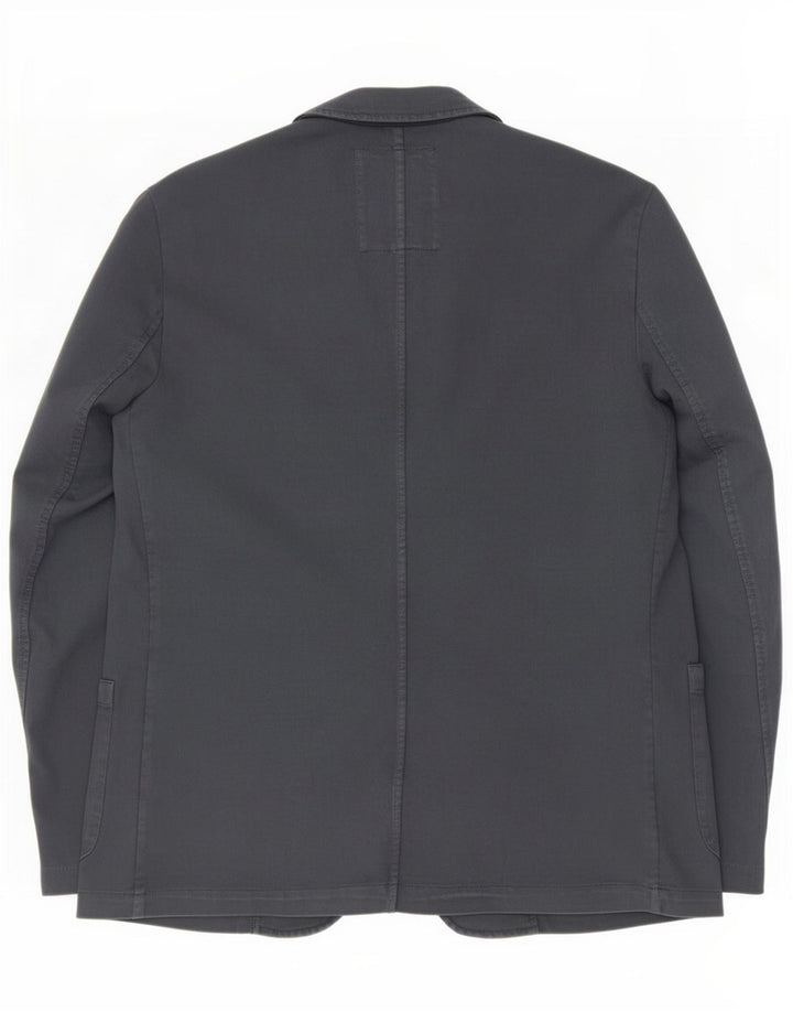 Trussardi Herren-Blazer mit 2 Knöpfen, EU 52, XL, Marineblau, Baumwolle