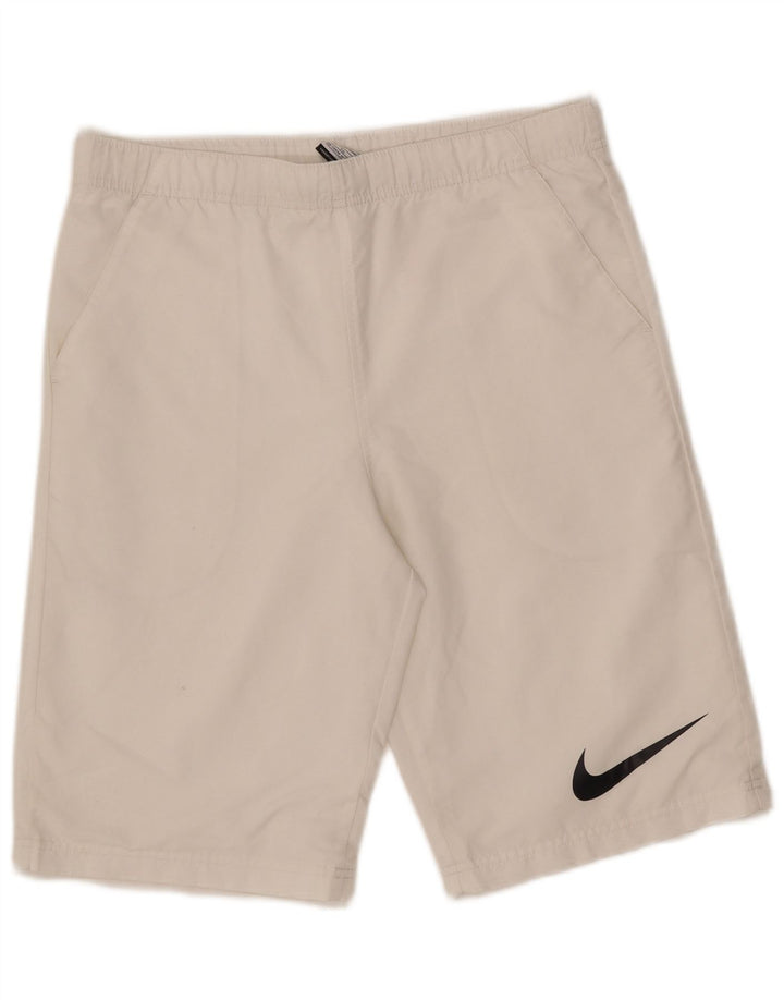Nike Sportshorts für Jungen, 13–14 Jahre, XL, weißes Polyester