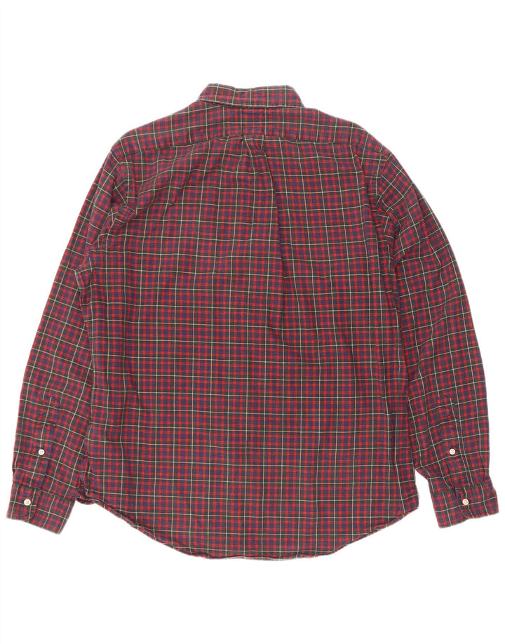 Polo Ralph Lauren Herrenhemd, groß, rot kariert, Baumwolle