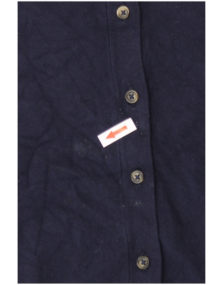 Marks & Spencer Damen-Cardigan-Pullover UK 10 Small Marineblaue Viskose