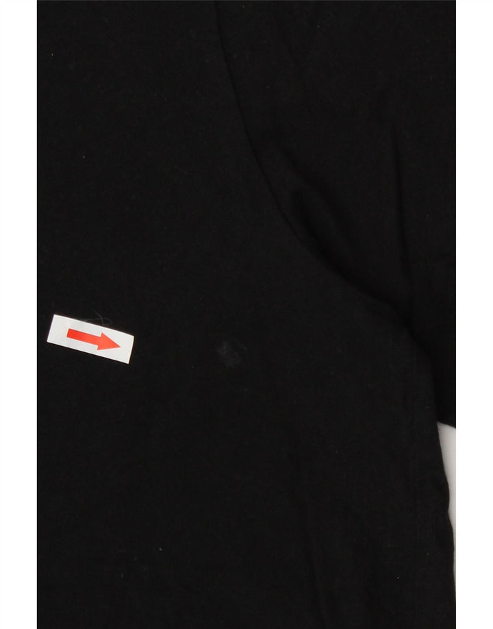 Hugo Boss Herren T-Shirt Top Large Schwarz Baumwolle