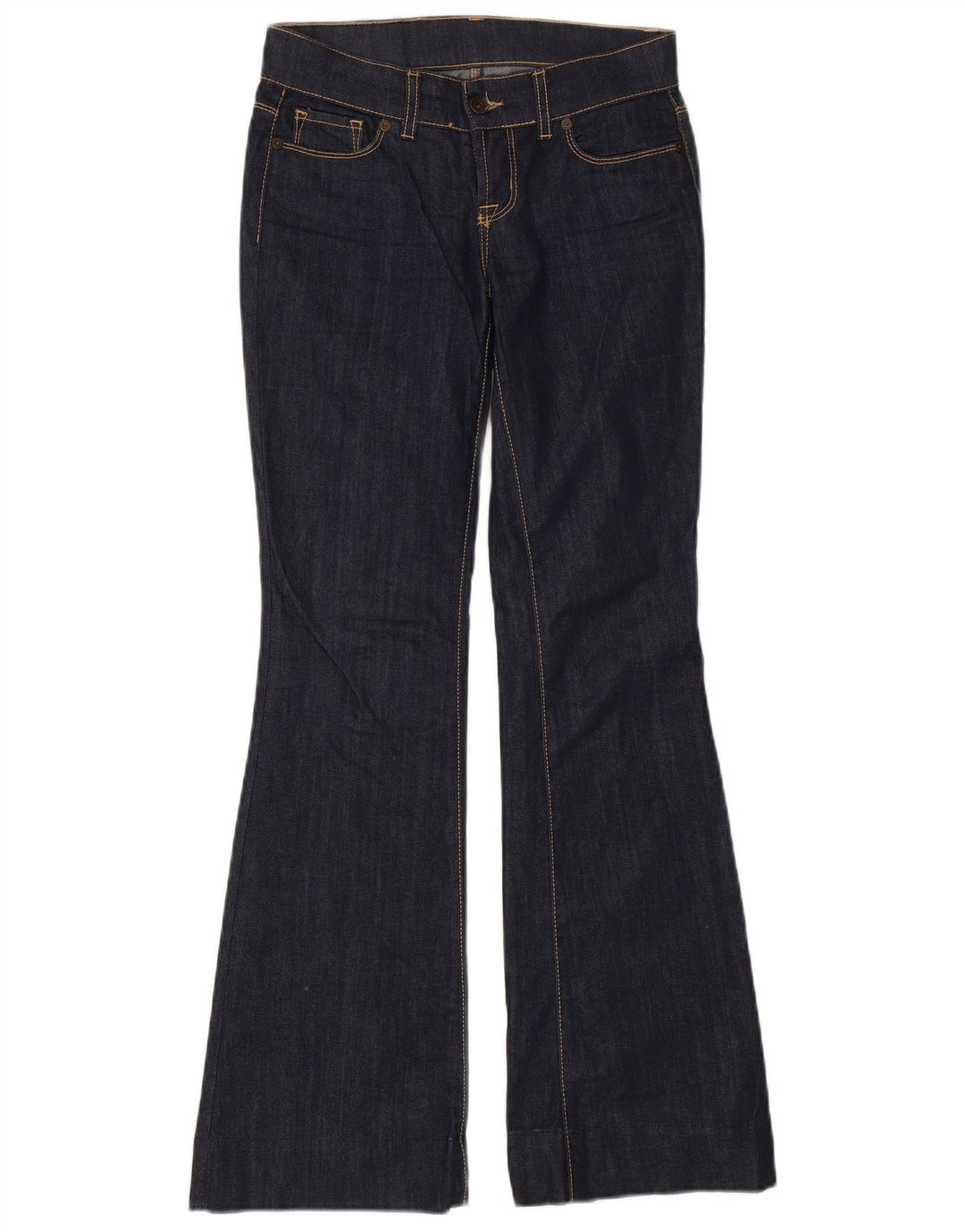 Benetton Damen Schlagjeans W28 L31 Marineblau