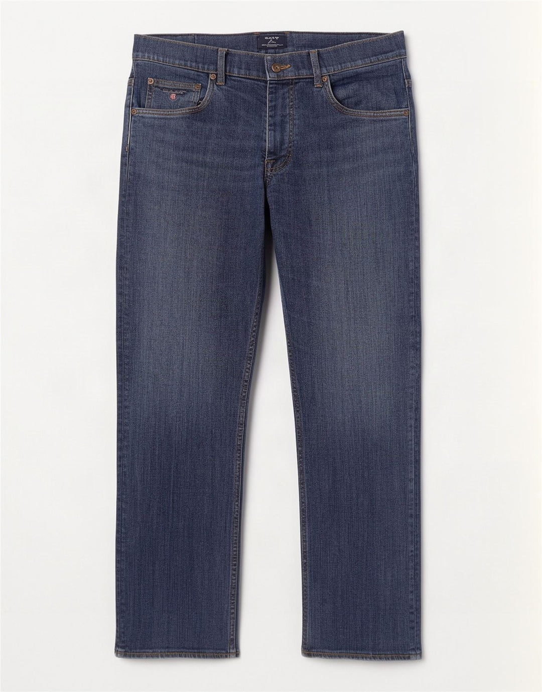 Gant Herren-Jeans mit normaler Passform, gerade Passform, W34, L30, Blau, Baumwolle