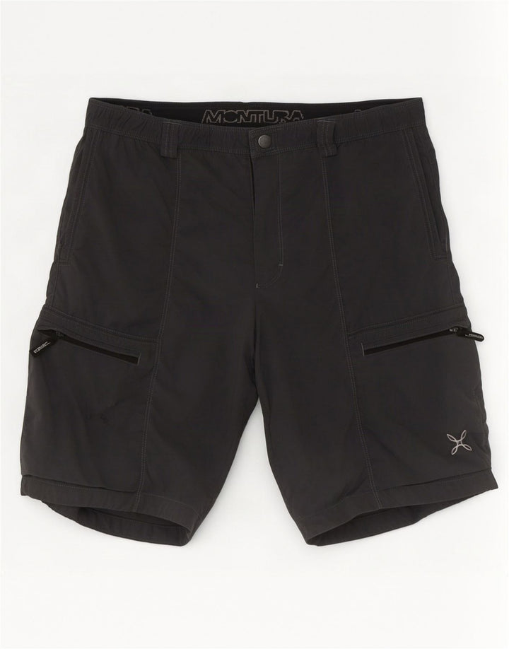 Montura Herren Cargo-Shorts, Größe L, W34, Grau