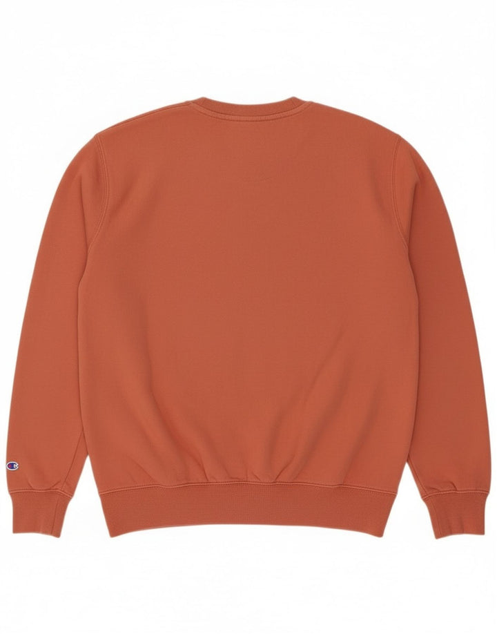 Hugo Boss Damen Grafik-Sweatshirt-Pullover UK 12 Mittelorange