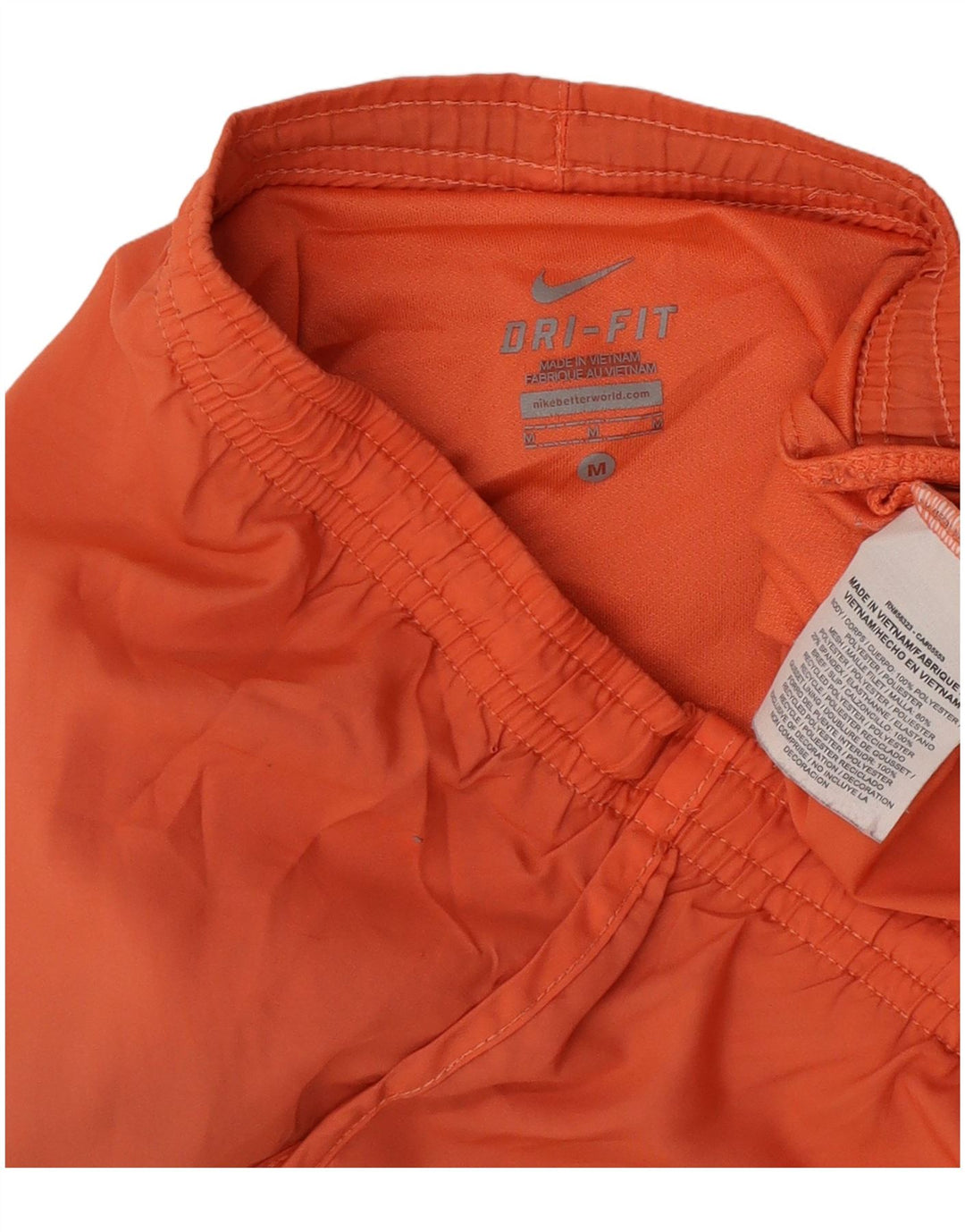 Nike Damen Dri Fit Sport Shorts UK 14 Mittelorange Polyester