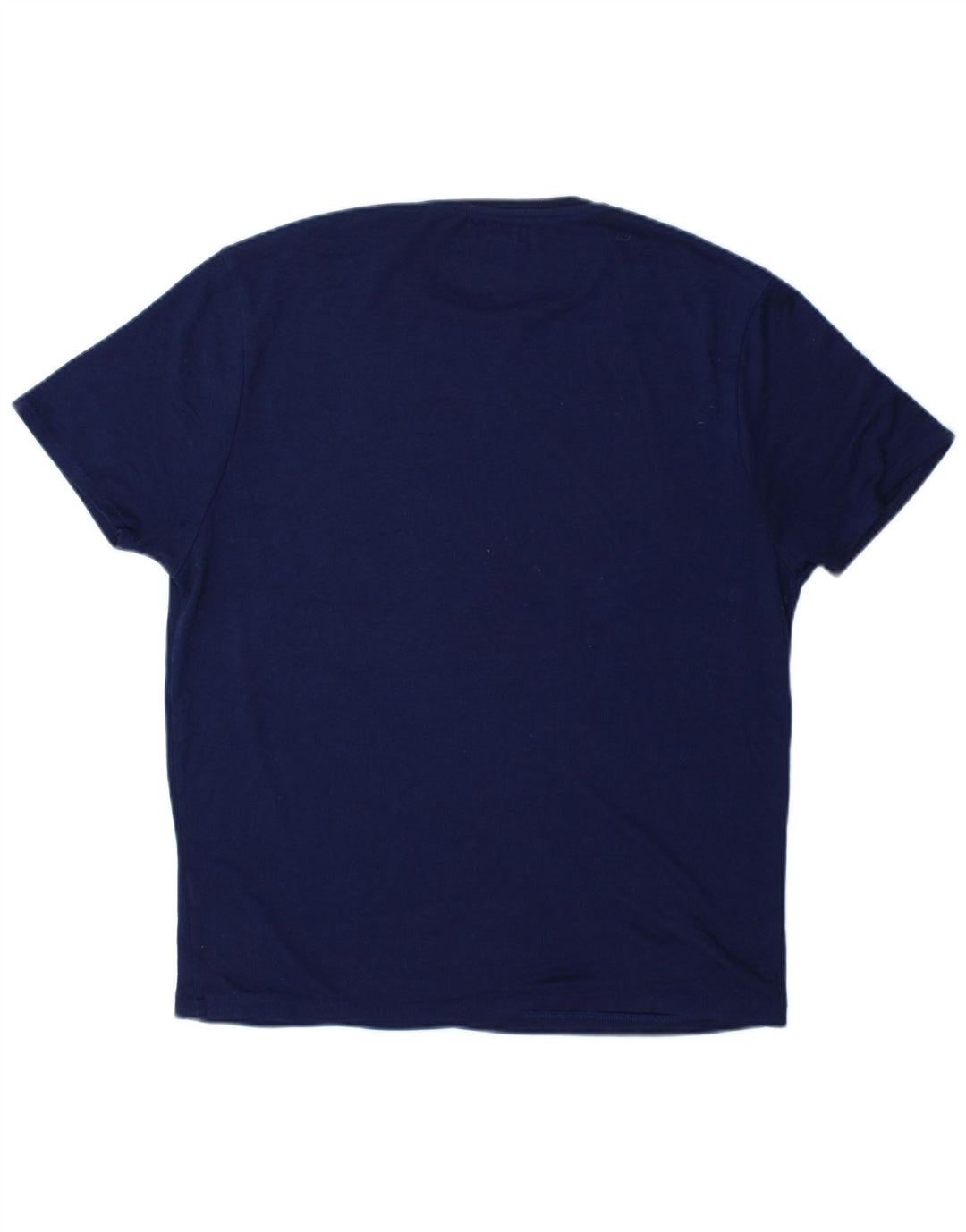 Zara Herren T-Shirt Top Large Marineblau Polyester