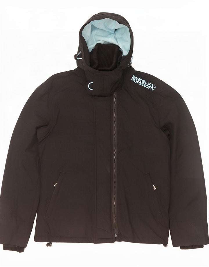 Superdry Herren The Windcheater Graphic Windjacke UK 38 Medium Schwarz