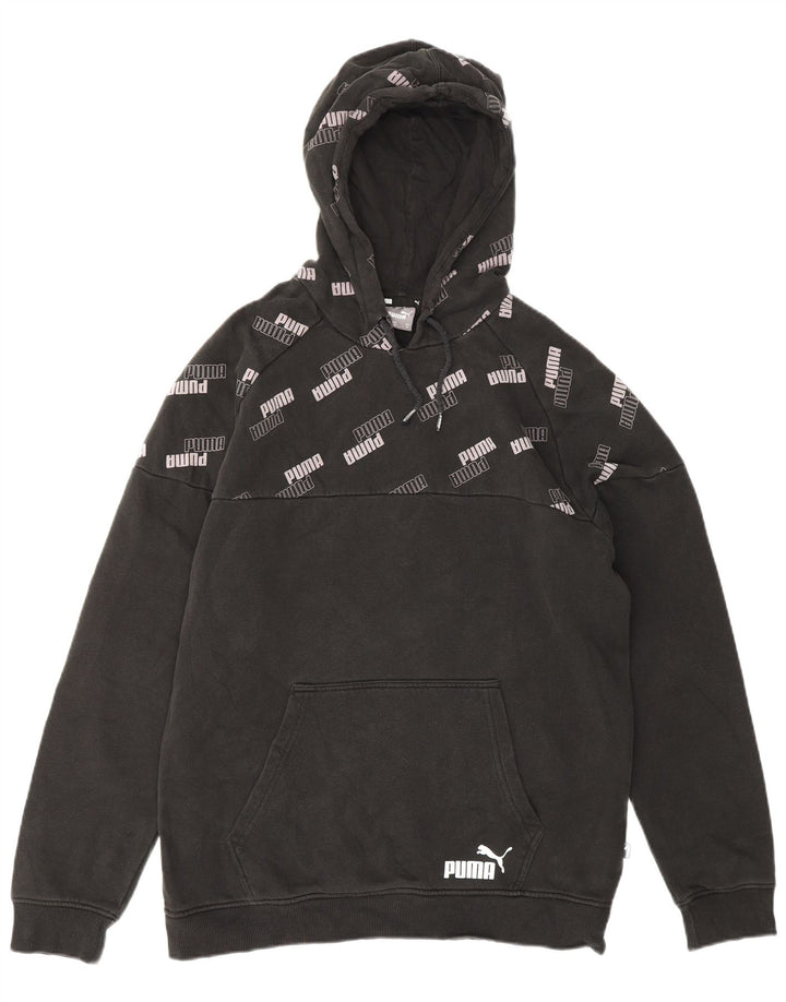 PUMA Herren Graphic Hoodie Pullover Mittelschwarze Baumwolle