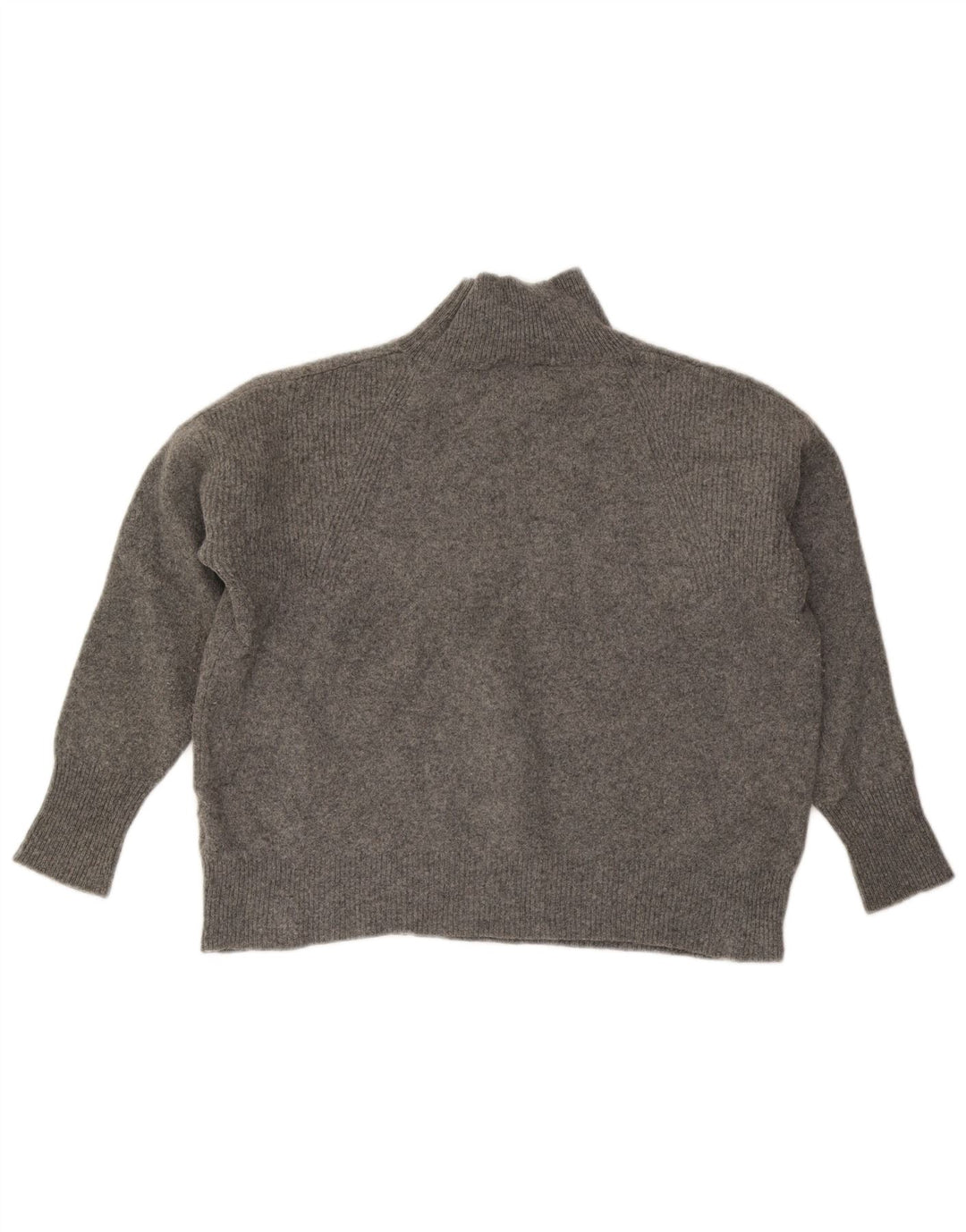 JOULES Damen-Pullover mit Rollkragen, übergroß, UK 18, XL, graue Wolle