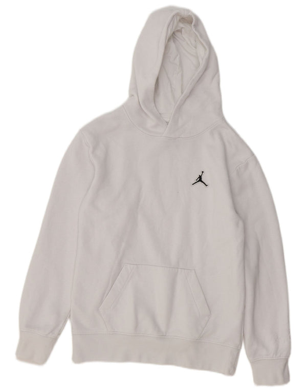 JORDAN Kapuzenpullover für Jungen, 12–13 Jahre, groß, weiße Baumwolle