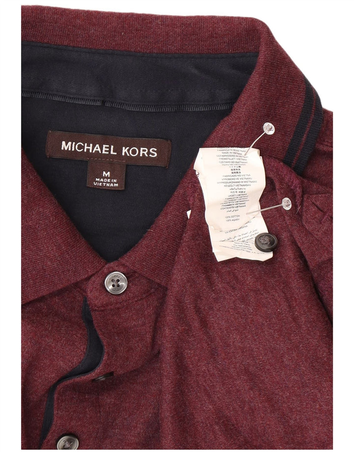 MICHAEL KORS Herren Poloshirt Medium Burgund Baumwolle