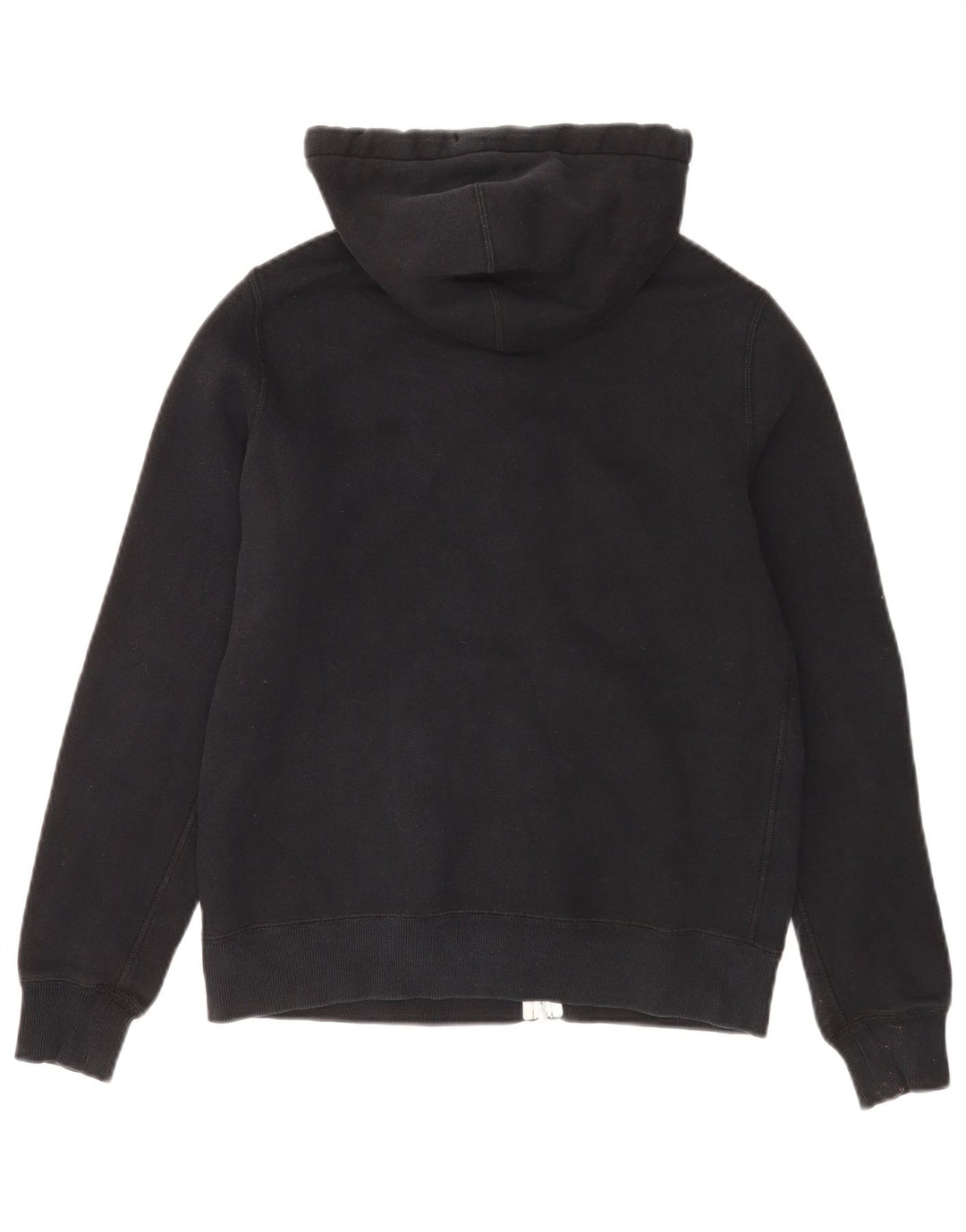 Converse Damen Zip Hoodie Pullover UK 14 Mittelschwarze Baumwolle