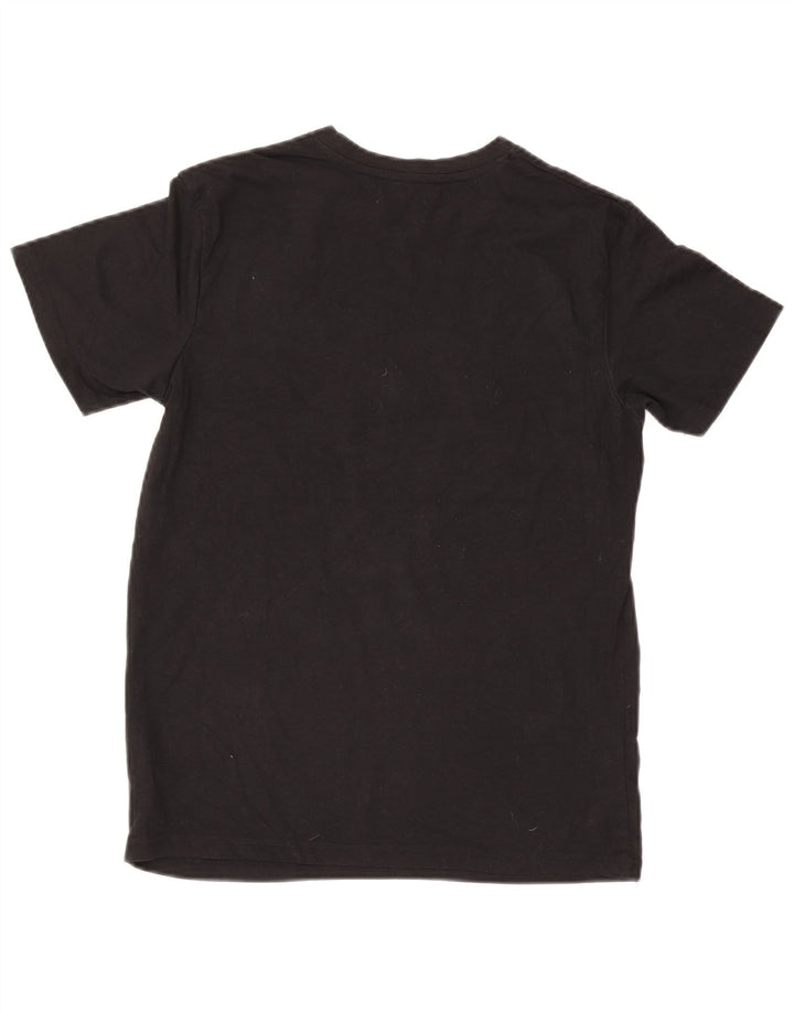 Jack & Jones Herren-T-Shirt mit Grafik, Größe S, schwarze Baumwolle