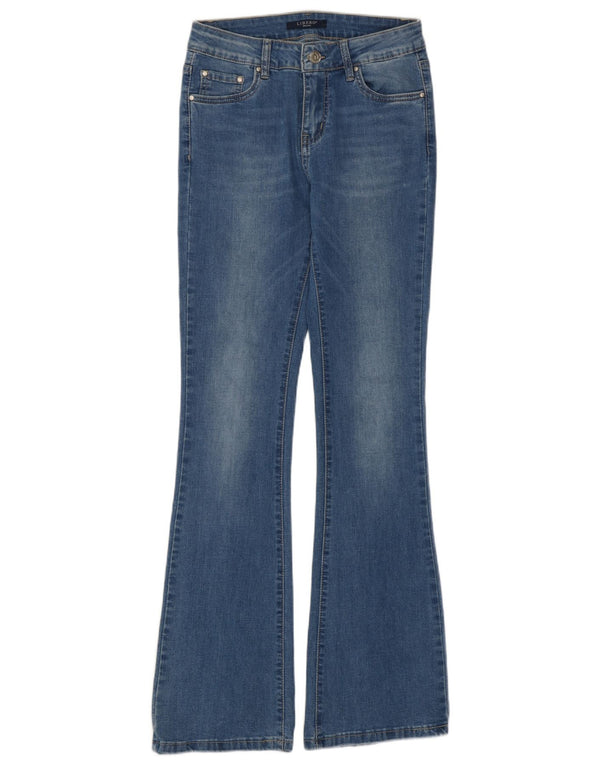 Slim Flared-Jeans für Damen von Libero, Größe M, W27, L31, Blau, Baumwolle