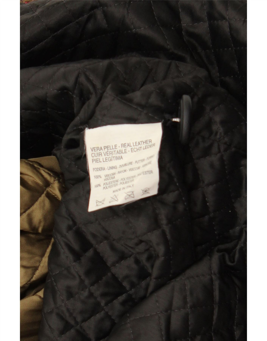 VINTAGE Damen Ledermantel UK 18 XL Schwarzes Leder