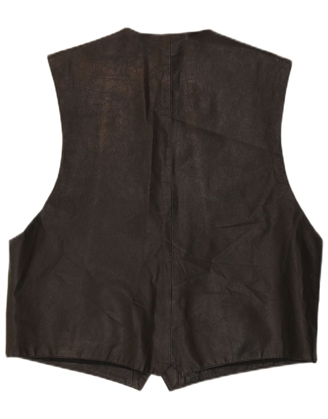 VINTAGE Herren Lederweste IT 56 XL Braun