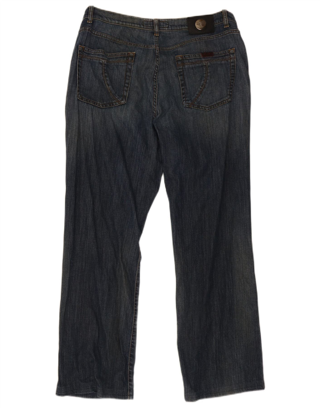 Trussardi Herren Straight Jeans W36 L30 Marineblaue Baumwolle