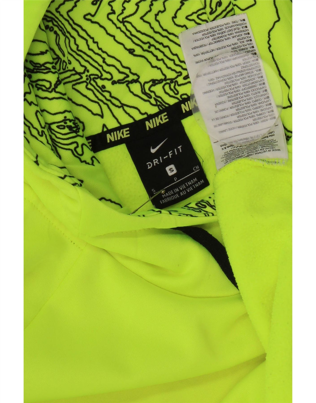 Nike Herren Dri Fit Graphic Kapuzenpullover, Größe S, Grün, Polyester