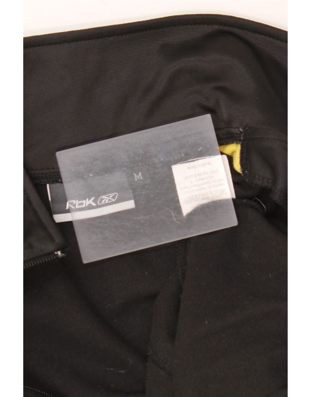 REEBOK Herren-Trainingsanzug-Oberteil, Mittelschwarzes Farbblock-Polyester