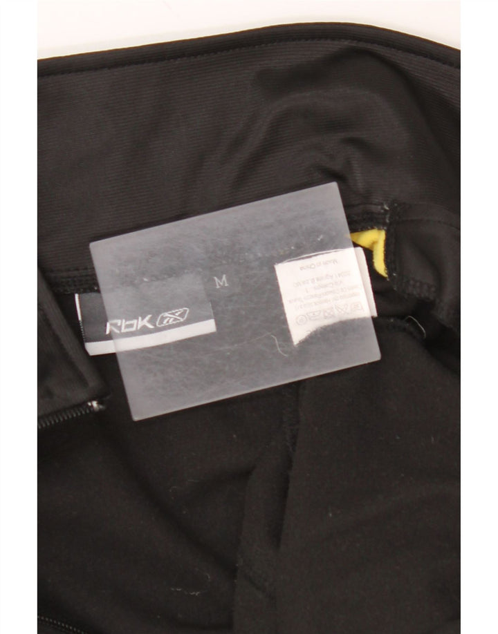 REEBOK Herren-Trainingsanzug-Oberteil, Mittelschwarzes Farbblock-Polyester