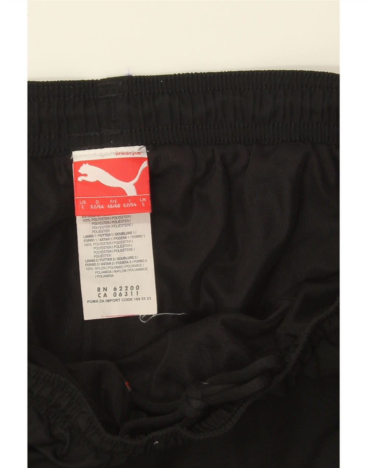 PUMA Mens Tracksuit Trousers Large Black Polyester Vintage Puma and Second-Hand Puma from Messina Hembry 