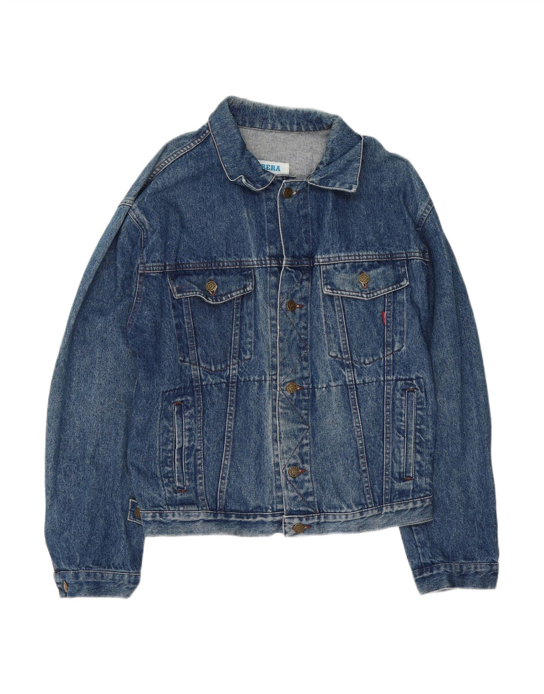 CARRERA Mens Denim Jacket UK 40 Large Blue