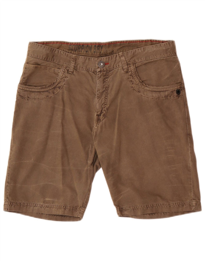 Scorpion Bay Herren-Shorts, normal, lässig, W33, mittelbraun, Baumwolle