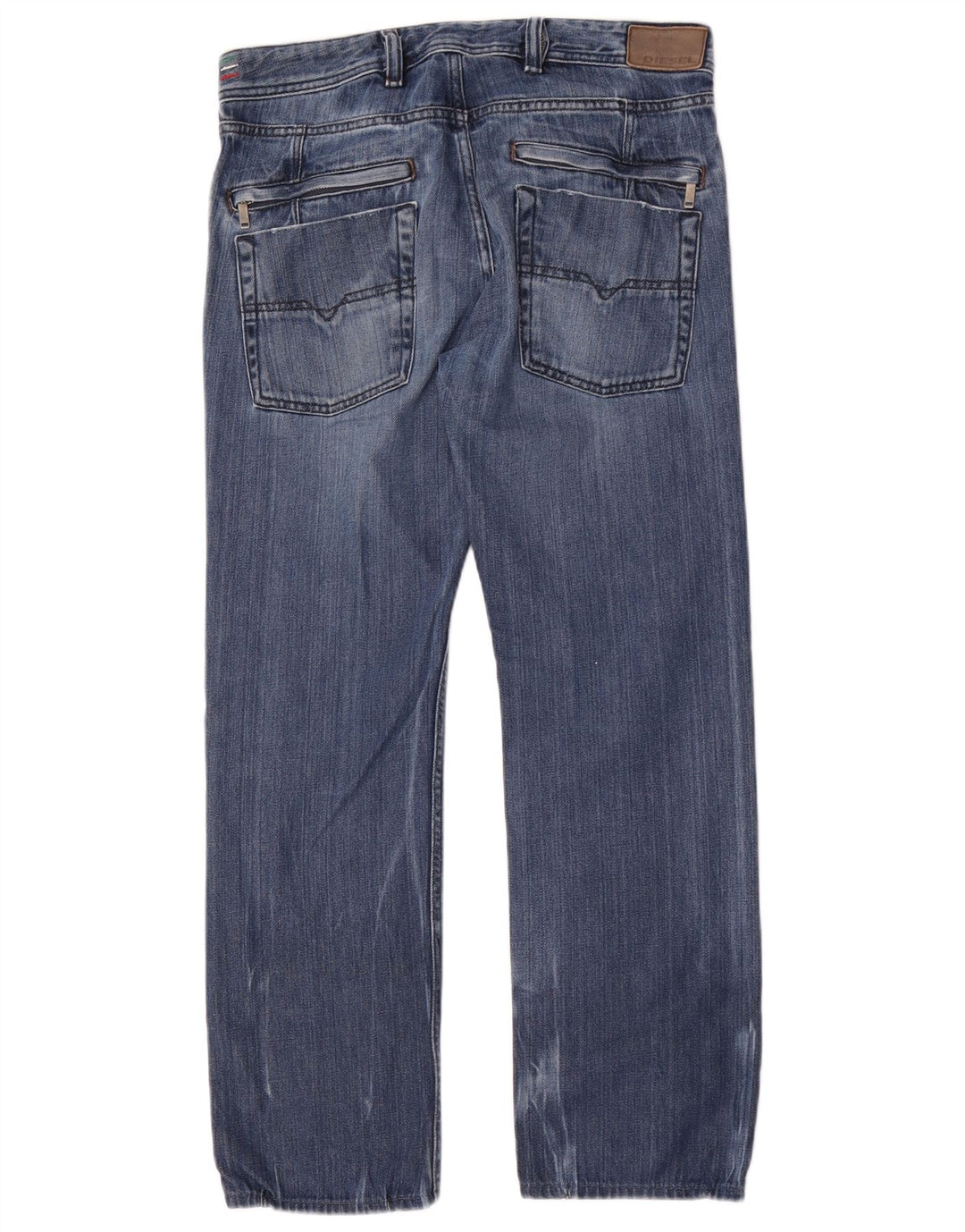 Diesel Herren Kander Straight Jeans W31 L28 Blaue Baumwolle