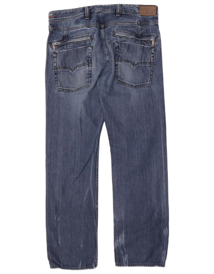 Diesel Herren Kander Straight Jeans W31 L28 Blaue Baumwolle