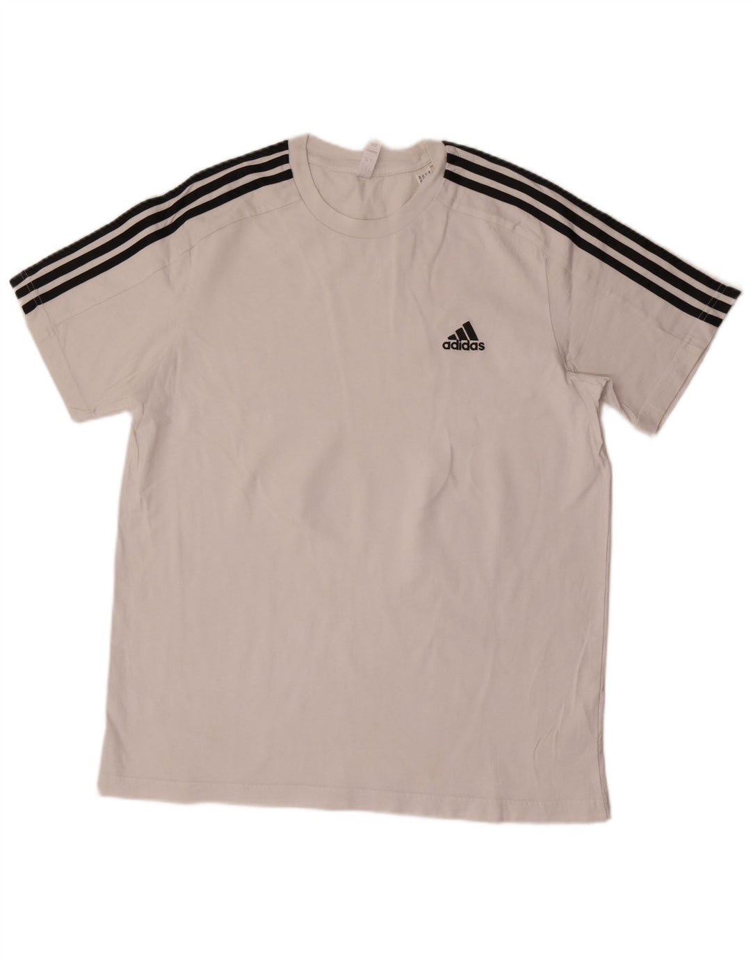 Adidas Herren T-Shirt Top Large Weiß Baumwolle