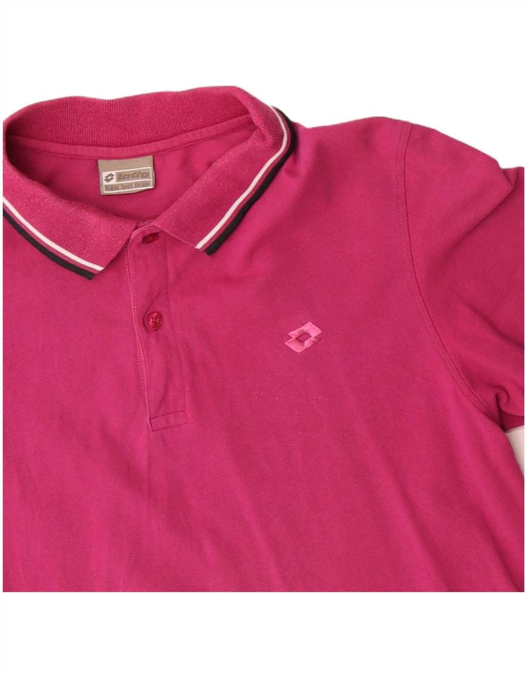 LOTTO Herren-Poloshirt aus mittelrosa Baumwolle