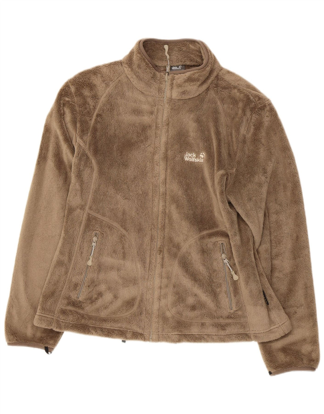 JACK WOLFSKIN Damen Fleecejacke UK 18/20 XL Beige Polyester