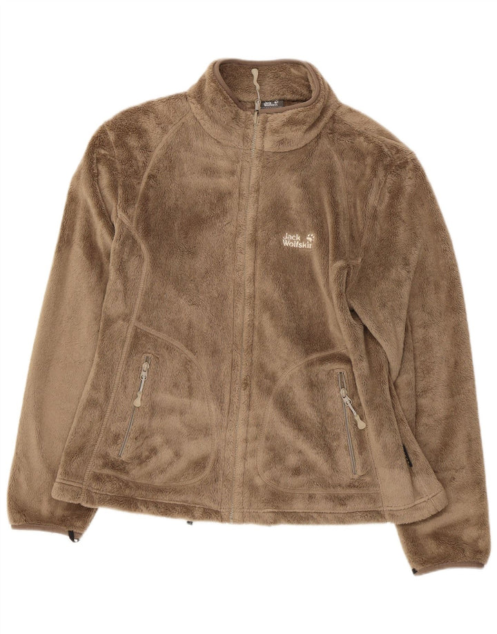 JACK WOLFSKIN Damen Fleecejacke UK 18/20 XL Beige Polyester