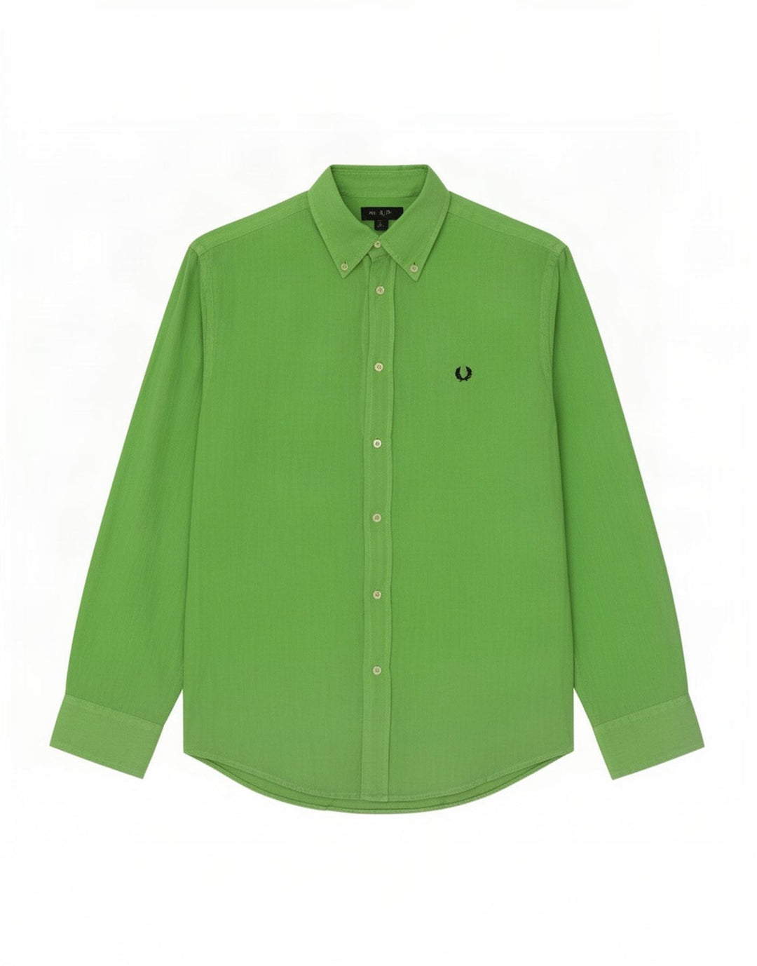 Fred Perry Herrenhemd Großes grünes Leinen