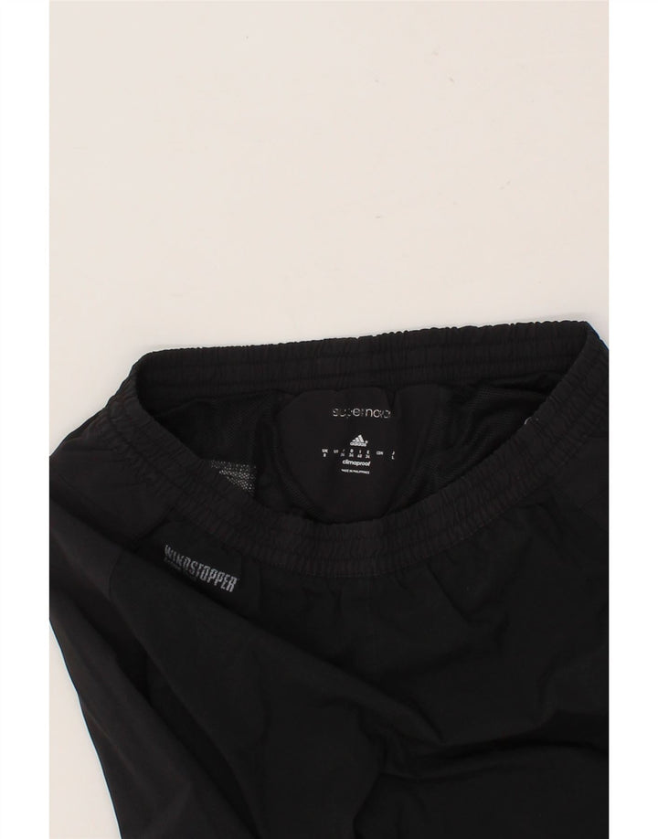 ADIDAS Womens Clima Proof Tracksuit Trousers UK 8 Small Black Polyester Vintage Adidas and Second-Hand Adidas from Messina Hembry 
