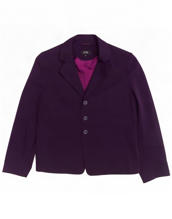 Marks & Spencer Damen-Blazerjacke mit 3 Knöpfen, UK 18, XL, Lila, Polyester