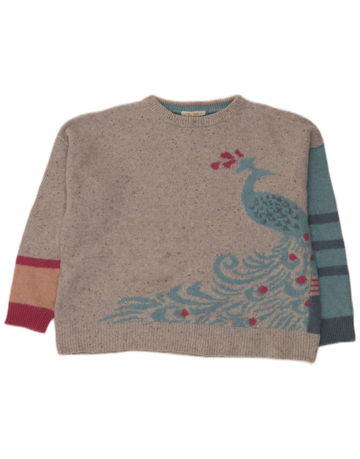 White Stuff Damen-Pullover mit Rundhalsausschnitt, Gr. 42, Größe L, mehrfarbig