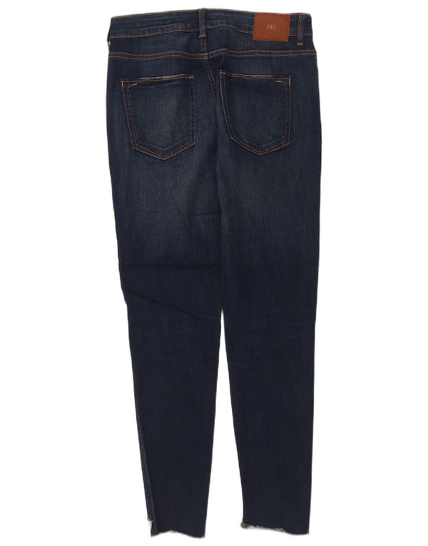 Zara Damen Skinny Jeans EU 38 Small W28 L28 Blaue Baumwolle