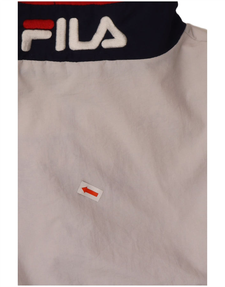 FILA Damen-Trainingsanzug-Oberteil, übergroß, Jacke, UK 6, XS, Marineblau, Farbblock