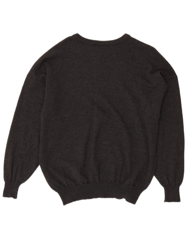 LACOSTE Herren-Pullover mit U-Boot-Ausschnitt, Größe 8 3XL, graue Wolle