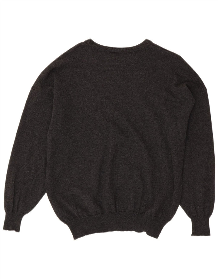 LACOSTE Herren-Pullover mit U-Boot-Ausschnitt, Größe 8 3XL, graue Wolle