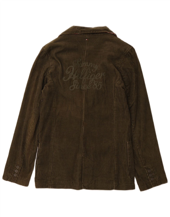 Tommy Hilfiger Cord-Blazer mit 2 Knöpfen für Jungen, 15–16 Jahre, Khaki