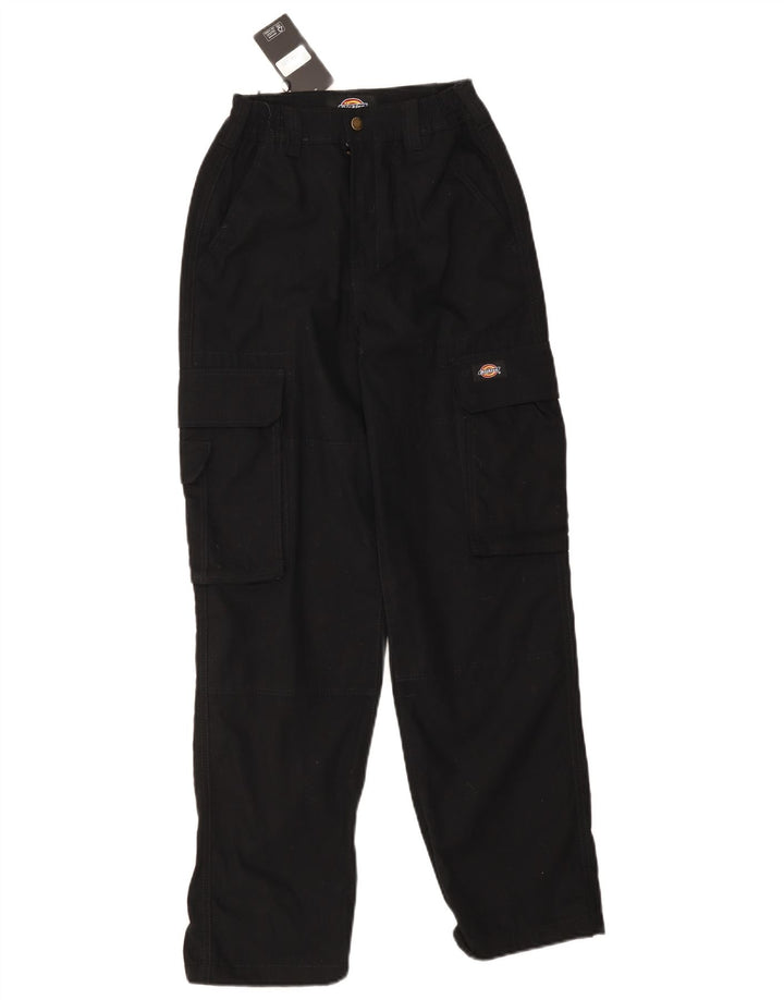 DICKIES Gerade Cargohose für Herren, W26, L28, schwarze Baumwolle