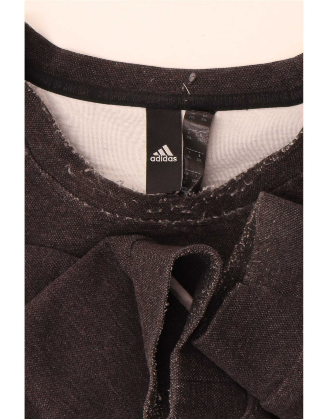 Adidas Herren Sweatshirt Pullover 2XL Grau Baumwolle