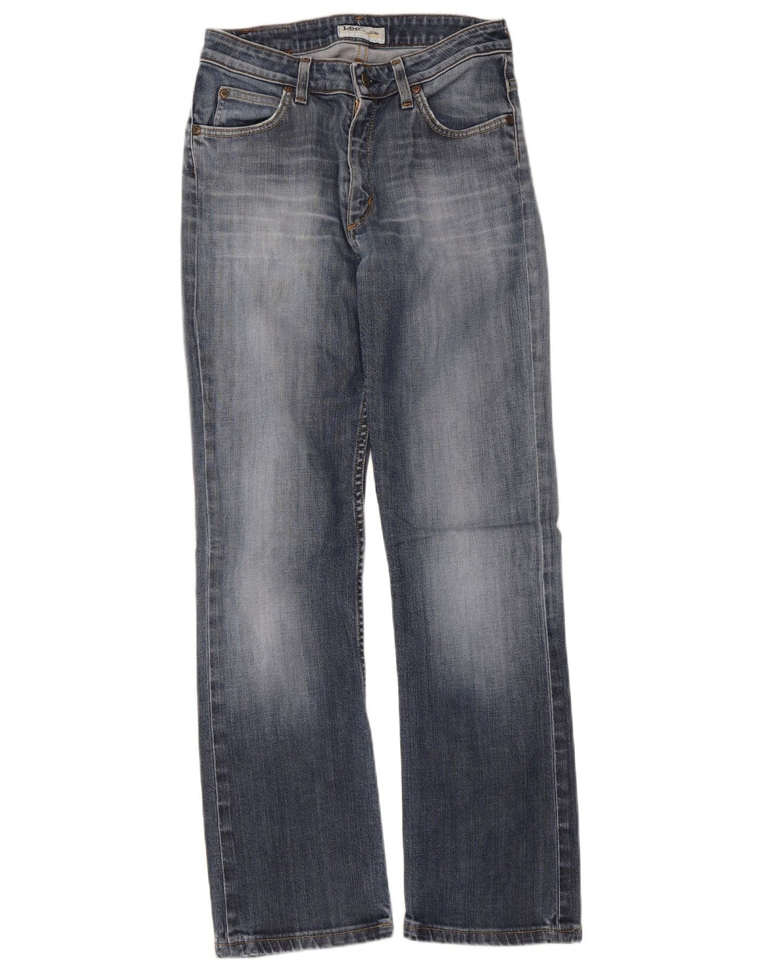 Lee Damen Cameron Straight Jeans W30 L28 Blaue Baumwolle