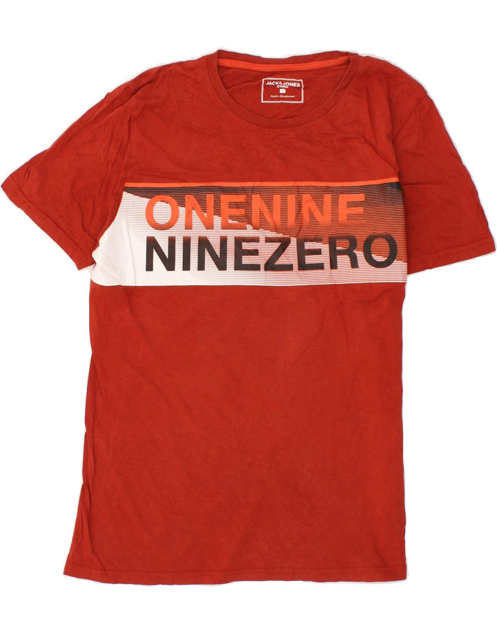 JACK & JONES Mens Graphic T-Shirt Top Large Red Vintage Jack & Jones and Second-Hand Jack & Jones from Messina Hembry 