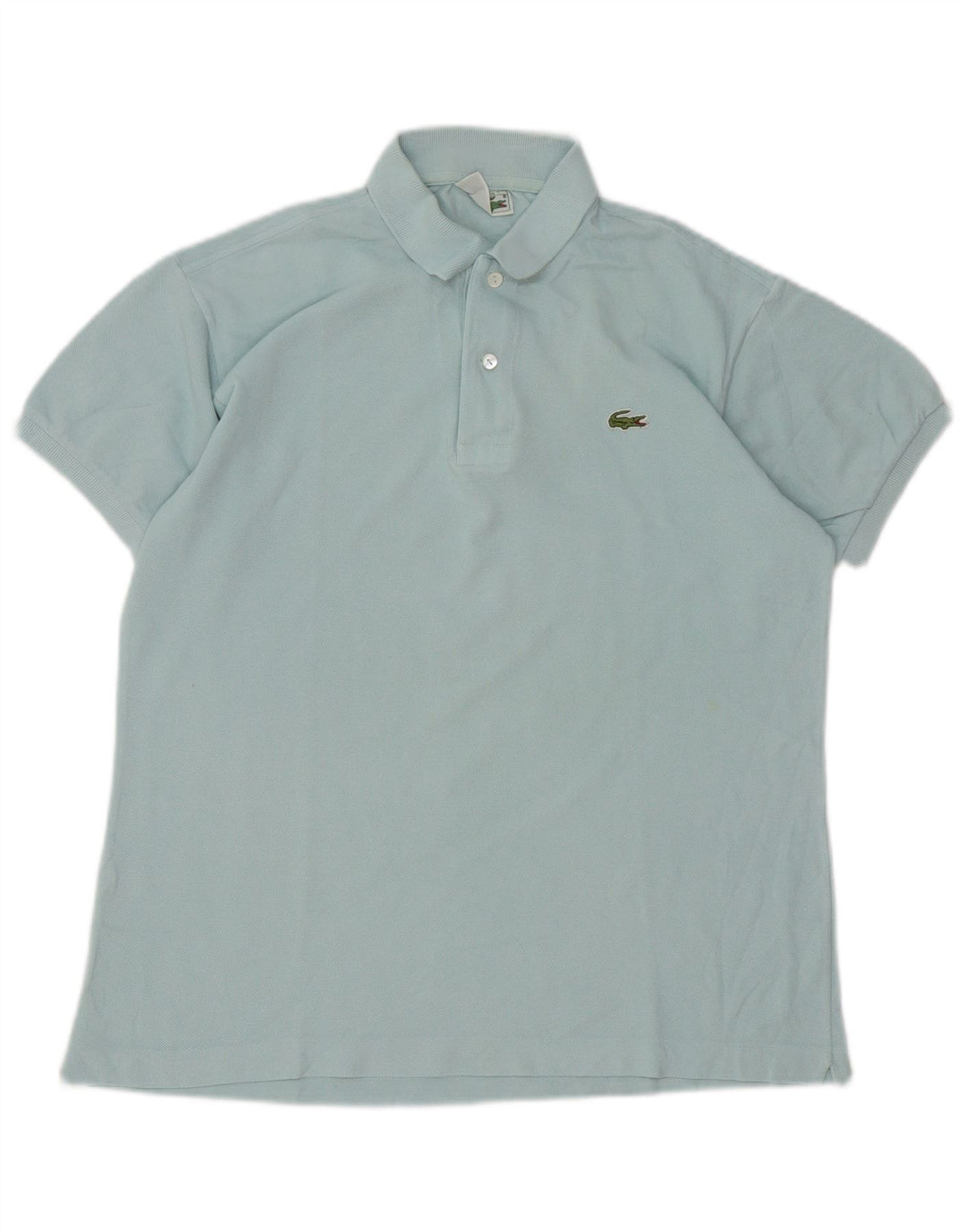 Lacoste Herren-Poloshirt, Größe 4, mittlere türkisfarbene Baumwolle