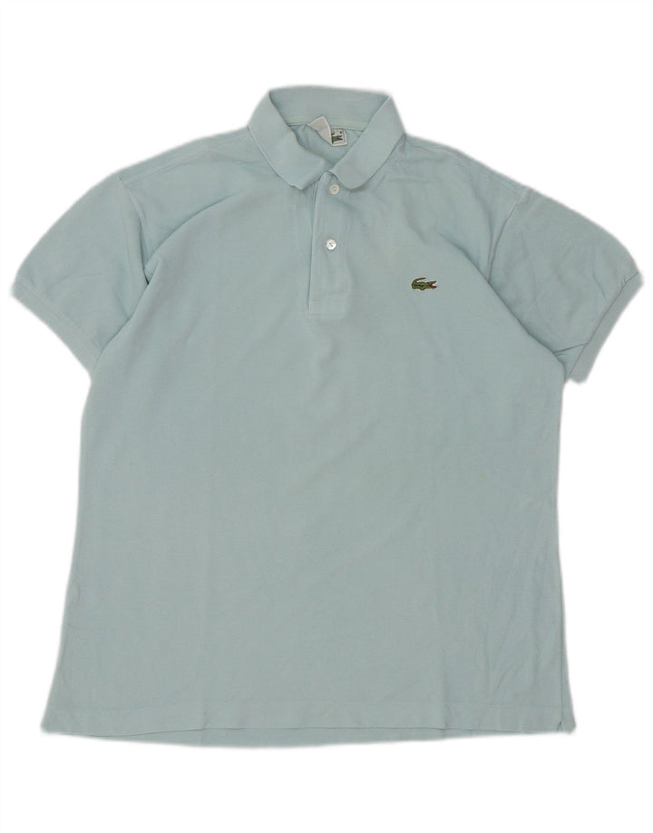 Lacoste Herren-Poloshirt, Größe 4, mittlere türkisfarbene Baumwolle