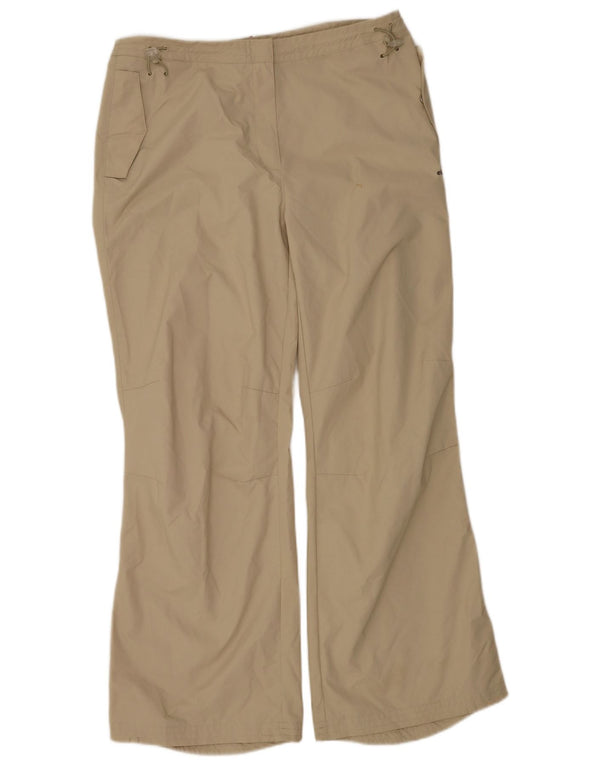 Ellesse Damen Gerade Freizeithose UK 16 Large W34 L31 Beige Nylon